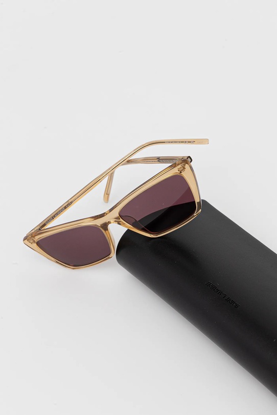 Akcesoria Saint Laurent okulary przeciwsłoneczne SL.737.MICA.THIN beżowy