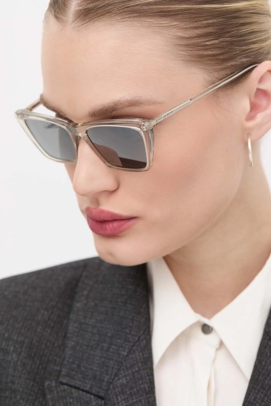 Saint Laurent ochelari de soare SL.737.MICA.THIN bej