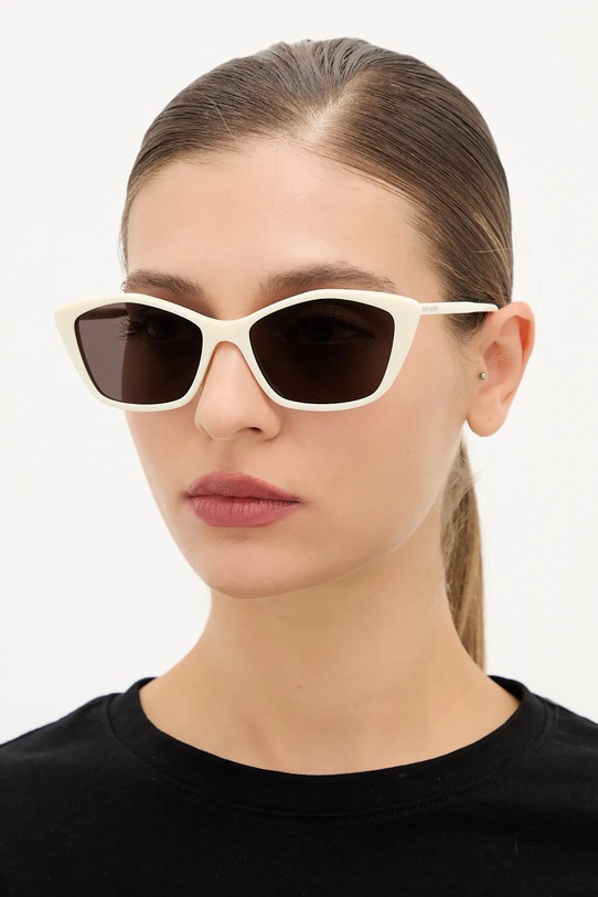 Sončna očala Saint Laurent Cat eye bež SL.775