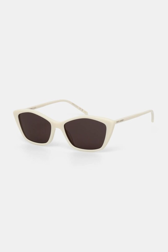 Saint Laurent occhiali da sole a tinta unita beige SL.775
