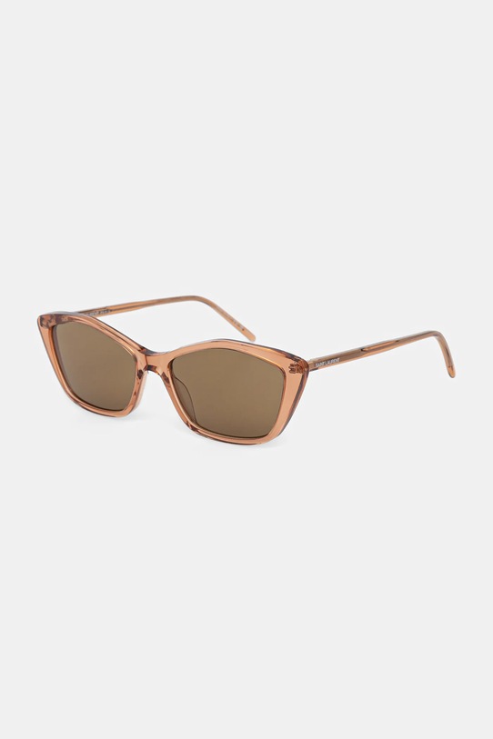 Saint Laurent okulary przeciwsłoneczne jednolita brązowy SL.775