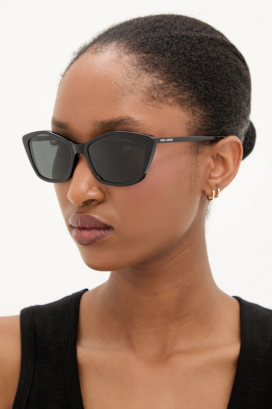 Saint Laurent okulary przeciwsłoneczne jednolita czarny SL.775