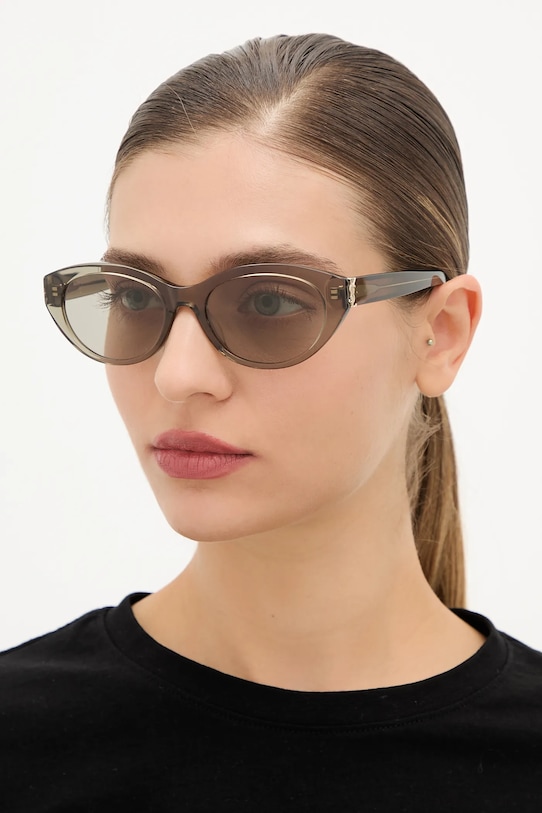 Saint Laurent napszemüveg kerek szürke SL.M148