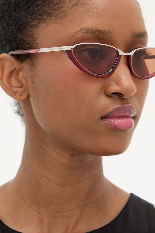 Akcesoria Bottega Veneta okulary przeciwsłoneczne BV1346S czerwony