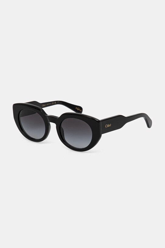 Chloé ochelari de soare rotund negru CH0311S
