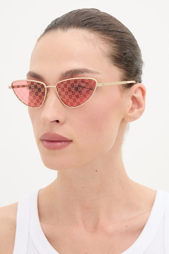 Gucci okulary przeciwsłoneczne jednolita złoty GG1879S