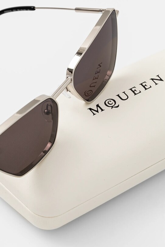 Alexander McQueen okulary przeciwsłoneczne srebrny AM0501S