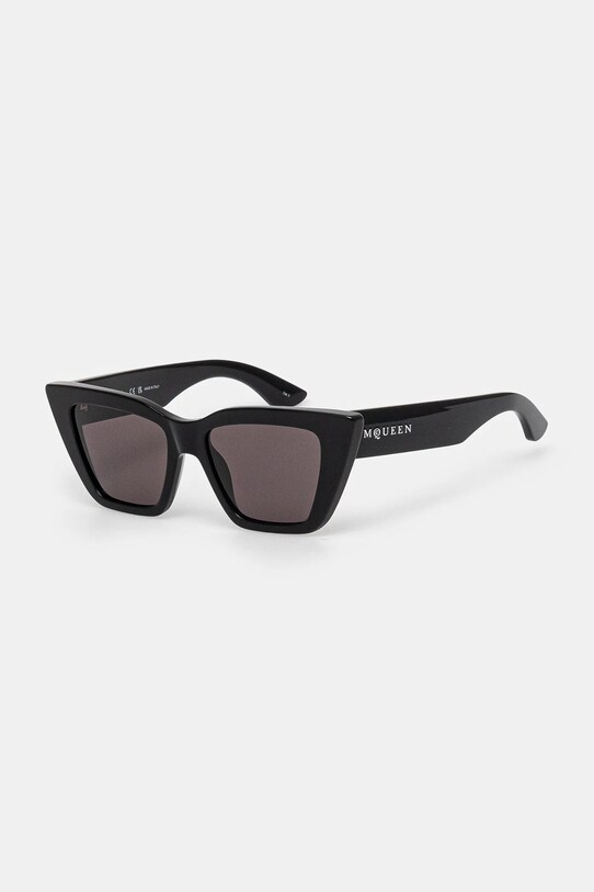 Alexander McQueen occhiali da sole a tinta unita nero AM0507S