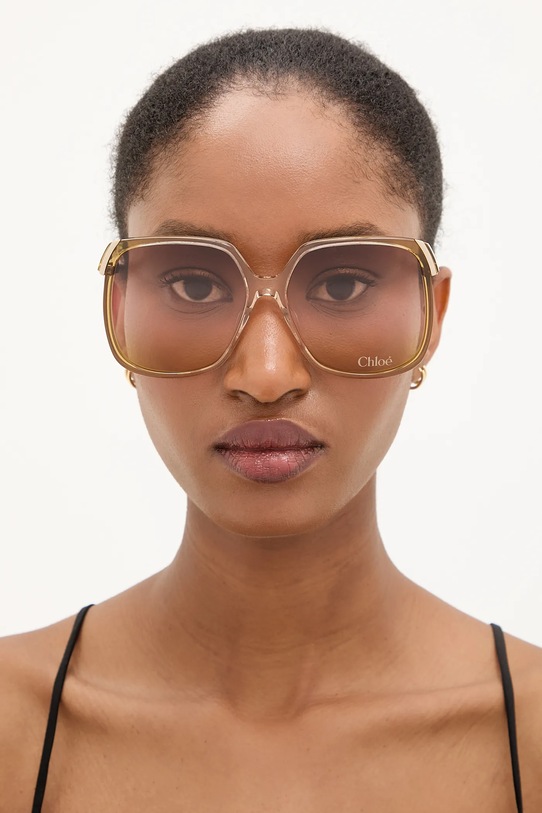 Chloé okulary przeciwsłoneczne CH0286S beżowy