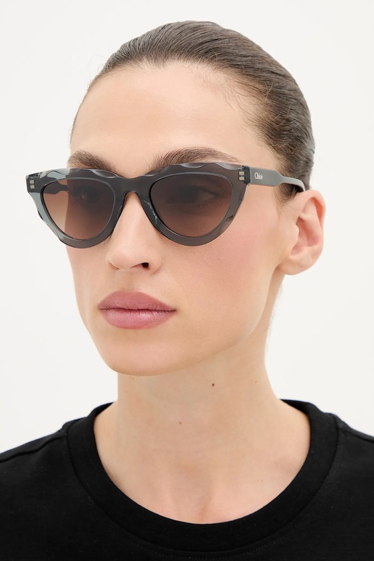 Chloé ochelari de soare ochi de pisică negru CH0294S