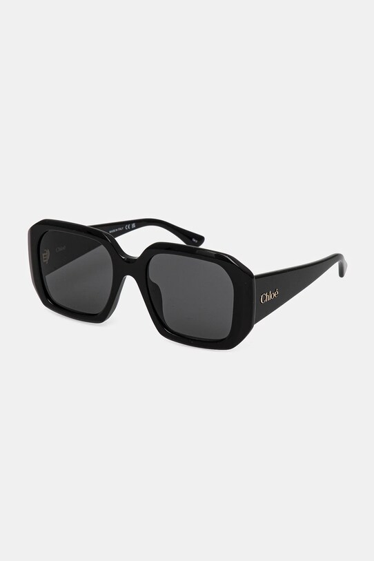 Chloé occhiali da sole a tinta unita nero CH0300S