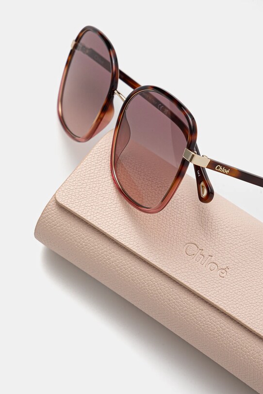 Accesorii Chloé ochelari de soare CH0031S portocaliu