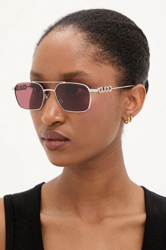 Gucci okulary jednolita srebrny GG1804S