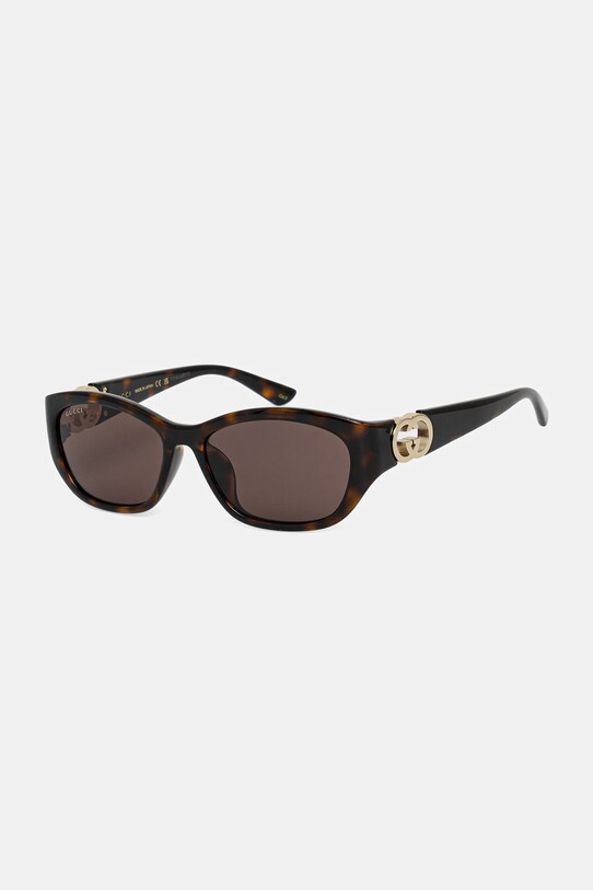 Gucci okulary przeciwsłoneczne jednolita brązowy GG1826SK