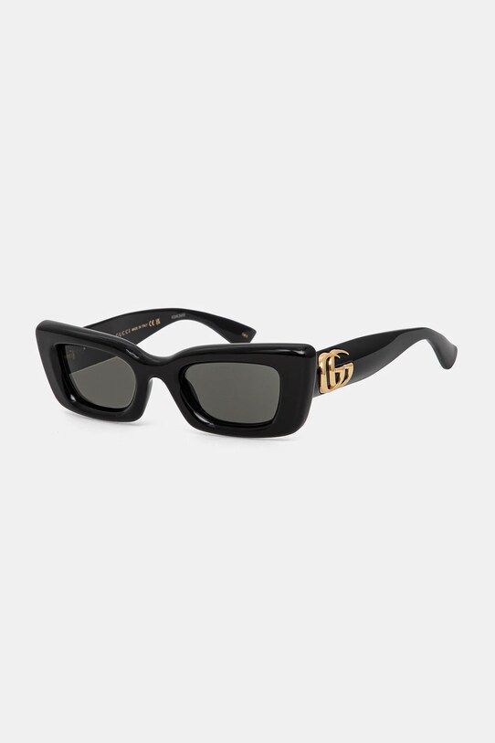 Gucci okulary przeciwsłoneczne prostokątne czarny GG1827S