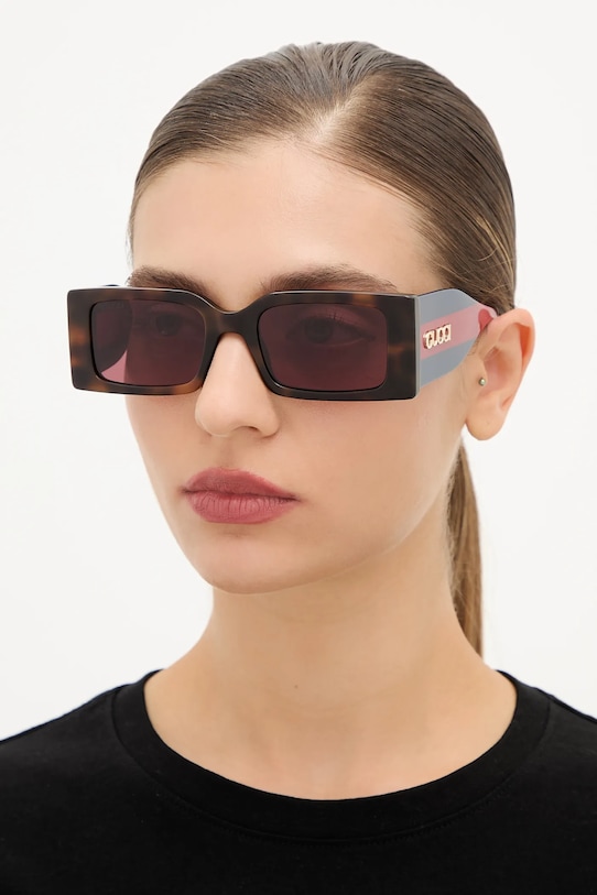 Gucci napszemüveg négyszögletes barna GG1860S