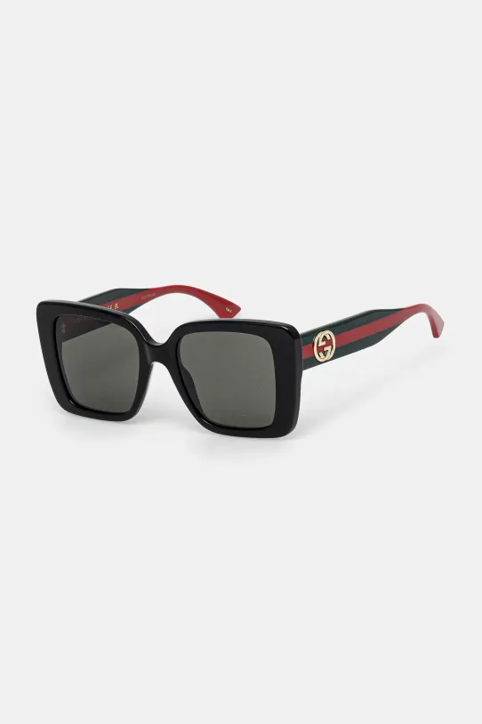 Gucci ochelari de soare dreptunghiular negru GG1861S