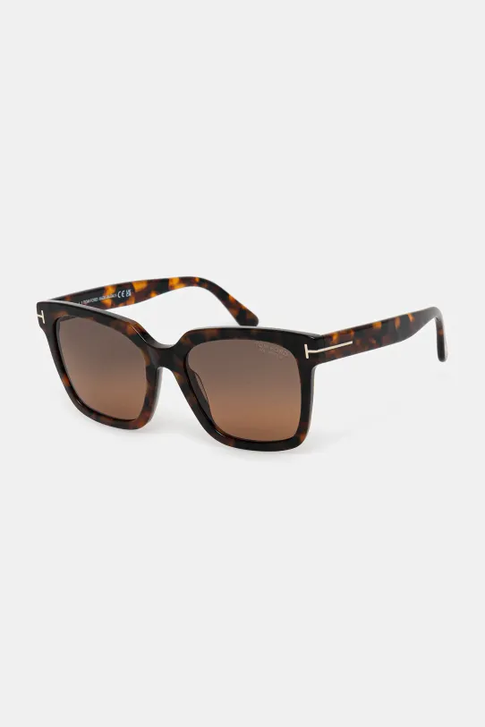 Sluneční brýle Tom Ford Selby FT0952.5552H burgundské AA00