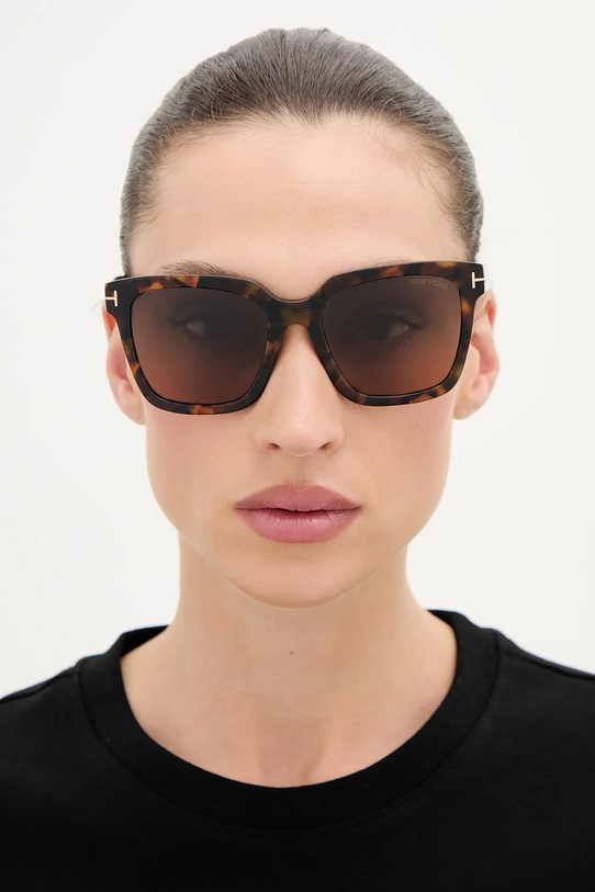 Tom Ford ochelari de soare Selby FT0952.5552H burgundia