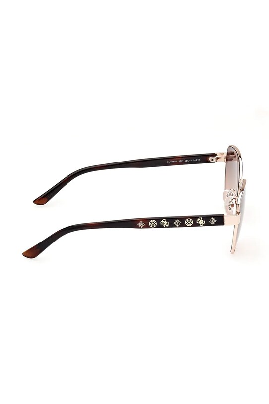 Guess okulary przeciwsłoneczne bordowy GU00102.5632F