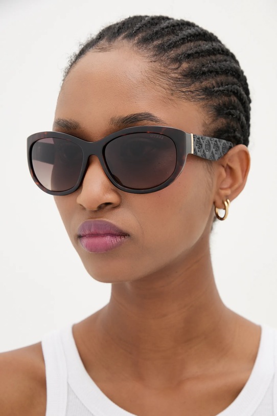 Guess ochelari de soare rotund maro GU00131.6052F