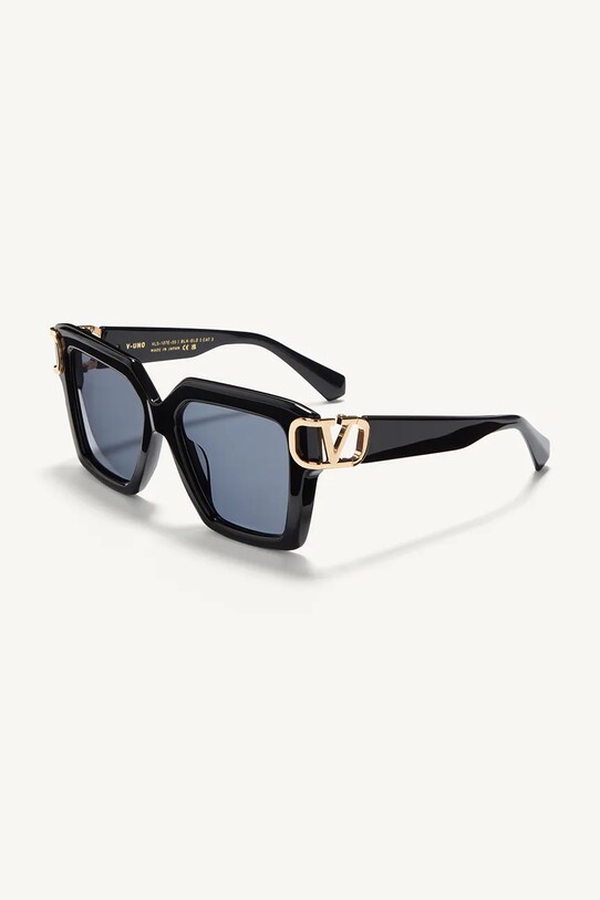 Valentino ochelari de soare V - UNO dreptunghiular negru VLS.107E
