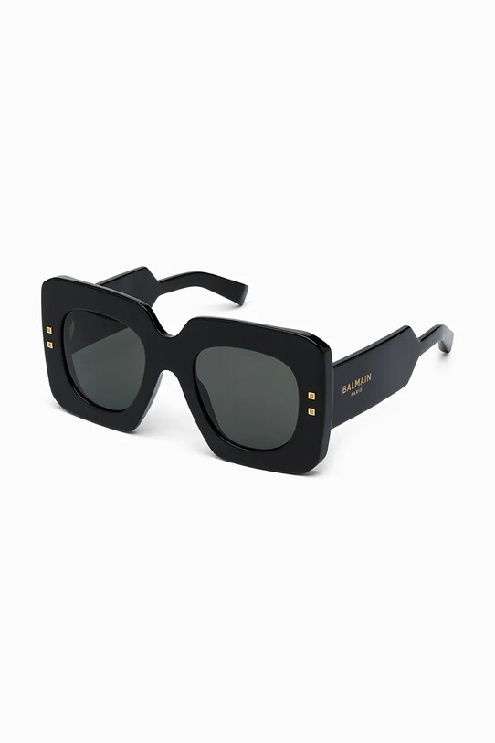 Солнцезащитные очки Balmain B - BOLD прямоугольные чёрный BPS.180A