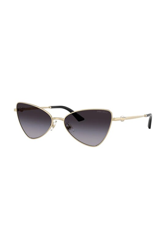 Сонцезахисні окуляри Jimmy Choo однотонна з деталлю золотий 0JC4015HB