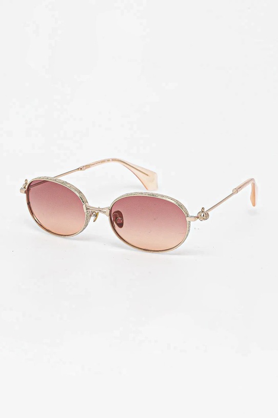 Vivienne Westwood okulary przeciwsłoneczne gładka z detalem złoty VW7022