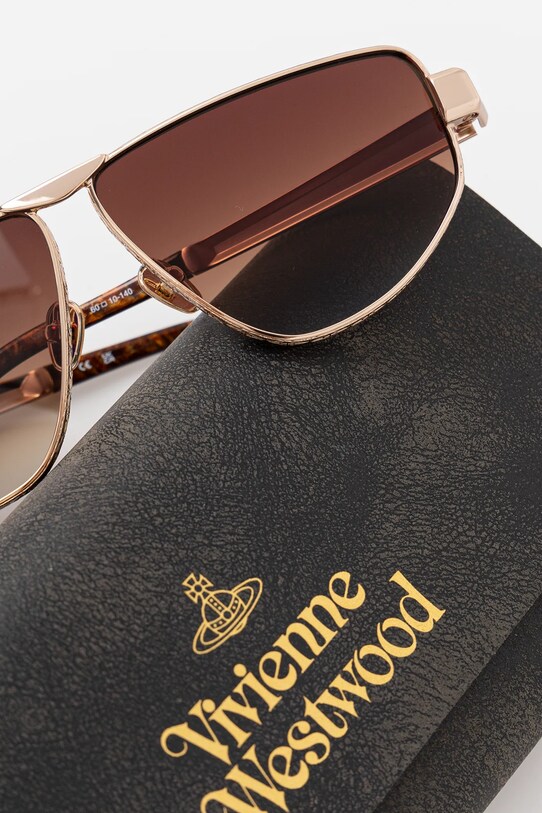 Vivienne Westwood okulary przeciwsłoneczne Suzi złoty VW7037
