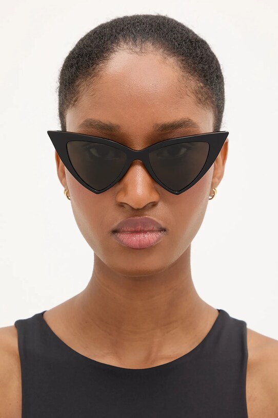 Alexander McQueen ochelari de soare geometric negru AM0518S