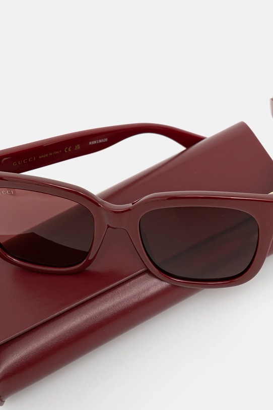 Gucci okulary przeciwsłoneczne GG1338S bordowy