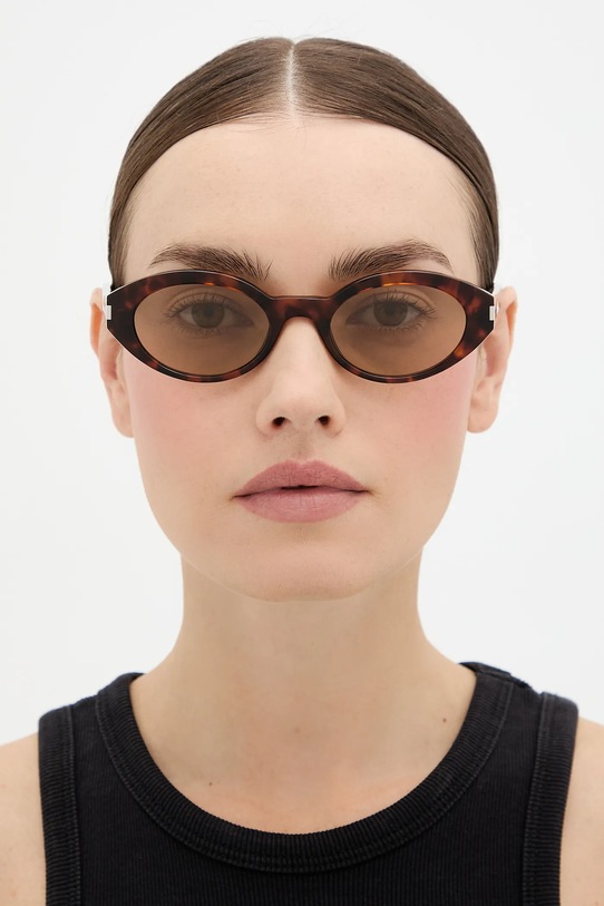 Saint Laurent ochelari de soare SL.567 maro