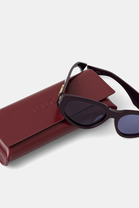 Gucci okulary przeciwsłoneczne bordowy GG1845SA