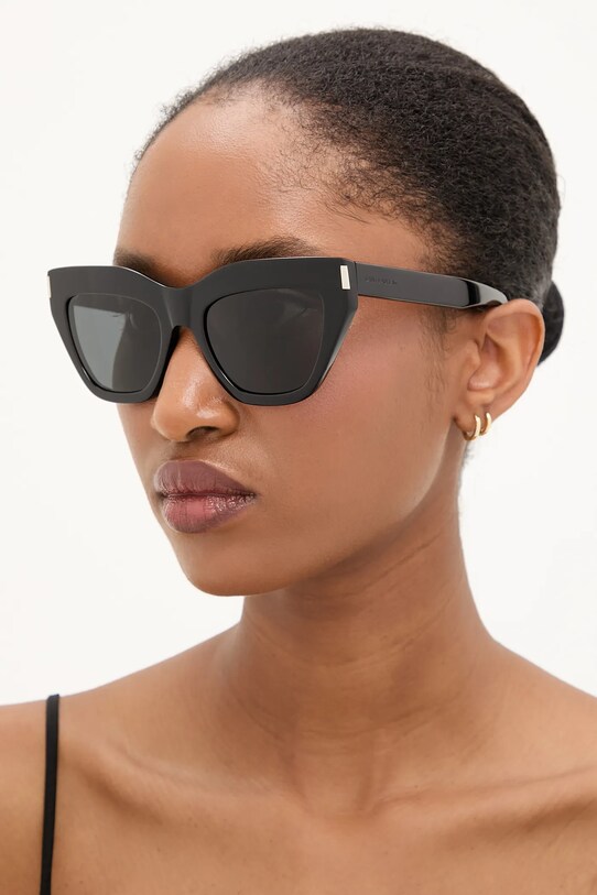 Saint Laurent okulary przeciwsłoneczne jednolita czarny SL.759