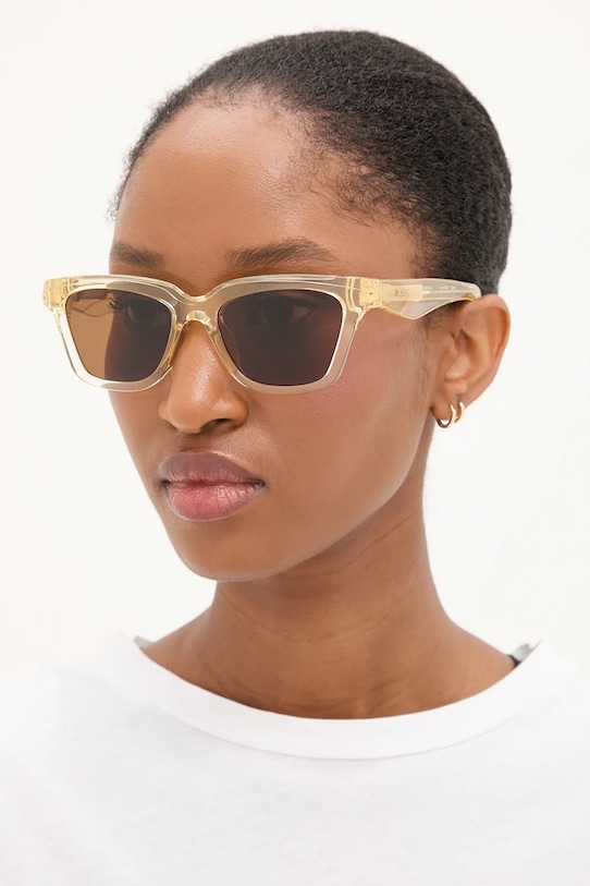 Сонцезахисні окуляри Jacquemus CARRE котячі очі жовтий JAC109C3SUN