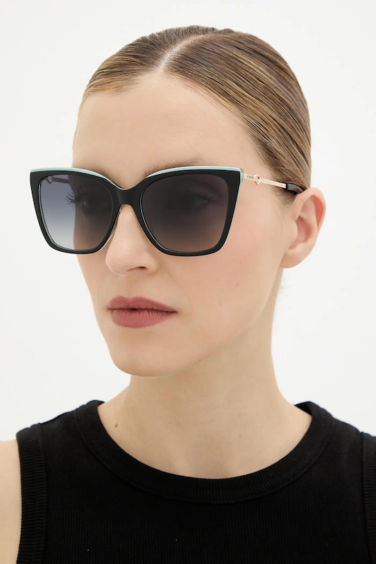 Love Moschino okulary przeciwsłoneczne gradientowa czarny MOL094/S