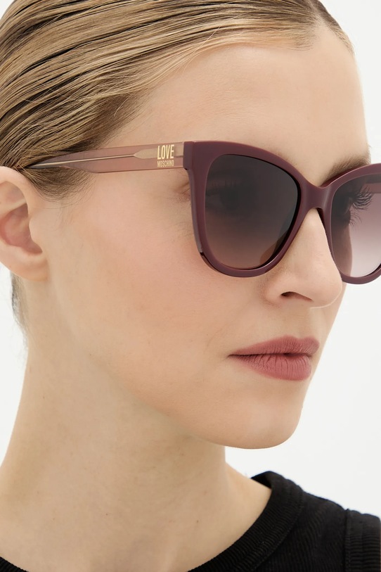 Akcesoria Love Moschino okulary przeciwsłoneczne MOL097/S bordowy