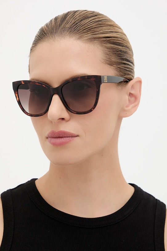 Love Moschino okulary przeciwsłoneczne gradientowa brązowy MOL097/S