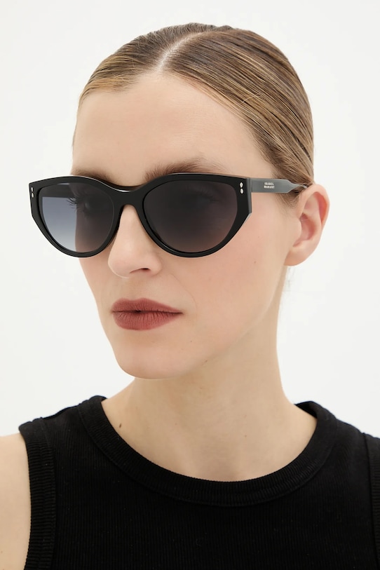 Isabel Marant okulary przeciwsłoneczne jednolita czarny IM.0217/S