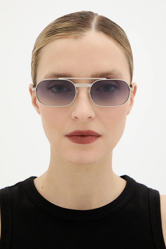 Moschino okulary przeciwsłoneczne MOS198/S srebrny AA00