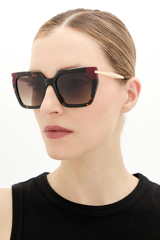 Carolina Herrera okulary przeciwsłoneczne prostokątne złoty HER.0348/S