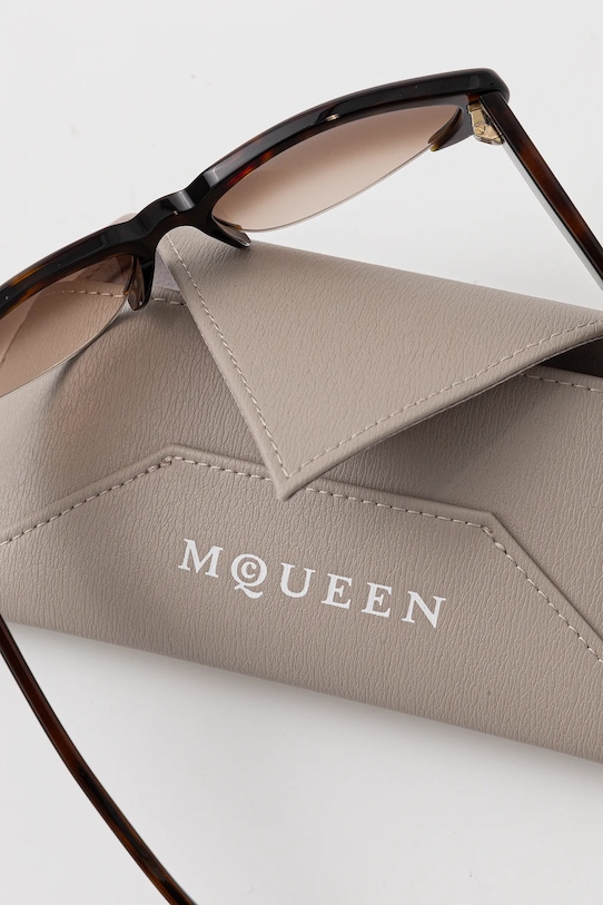 Alexander McQueen okulary przeciwsłoneczne brązowy AM0533S