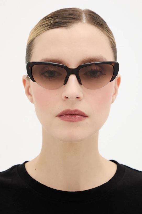 Alexander McQueen ochelari de soare AM0533S maro