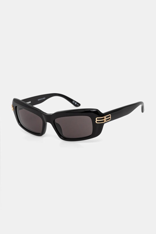 Balenciaga okulary przeciwsłoneczne jednolita czarny BB0432S