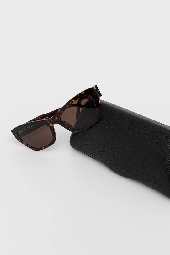 Balenciaga okulary przeciwsłoneczne brązowy BB0447S