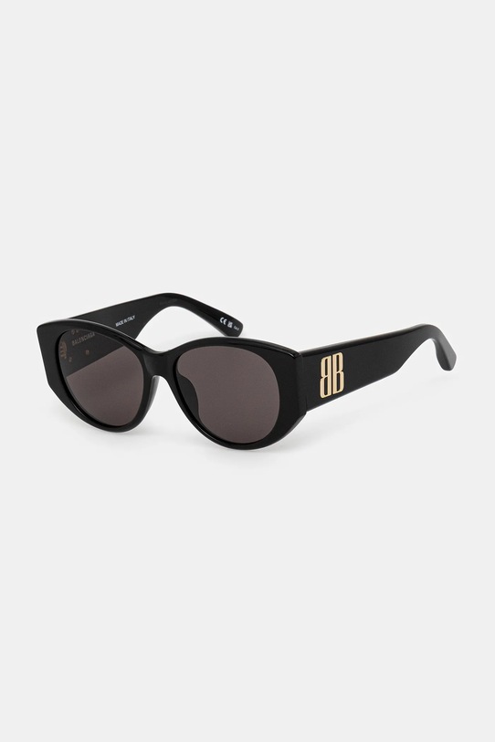 Balenciaga okulary przeciwsłoneczne jednolita czarny BB0455S
