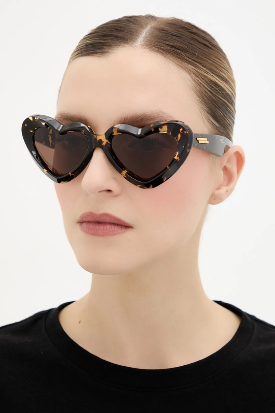 Bottega Veneta ochelari de soare uniforme maro BV1432S