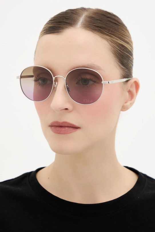 Chloé okulary przeciwsłoneczne gradientowa srebrny CH0325S
