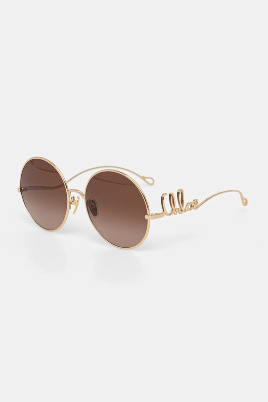 Chloé okulary przeciwsłoneczne okrągłe złoty CH0329S
